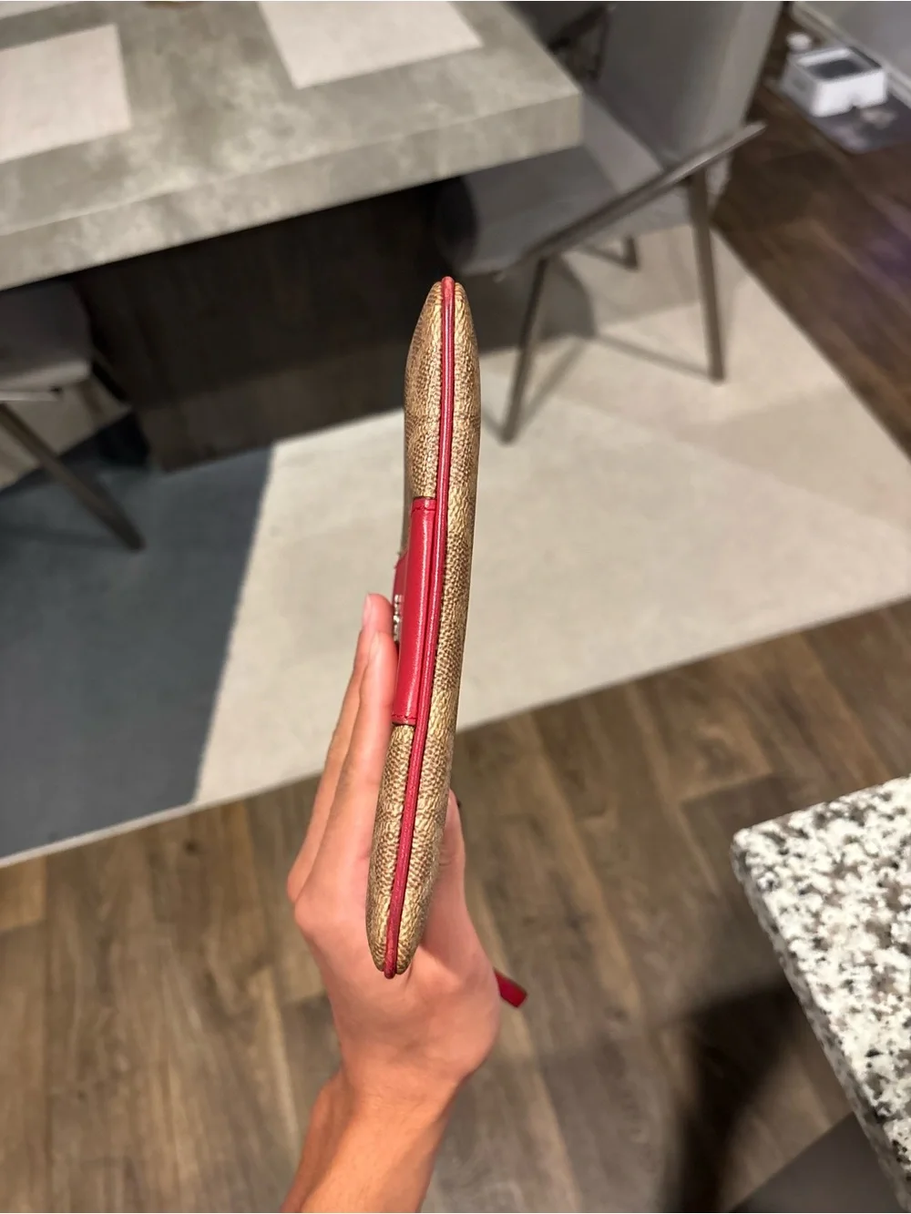 Coach signature wristlet